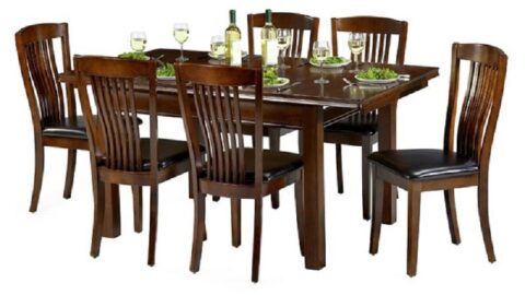 Bộ bàn ăn 6 ghế gỗ hương cao cấp