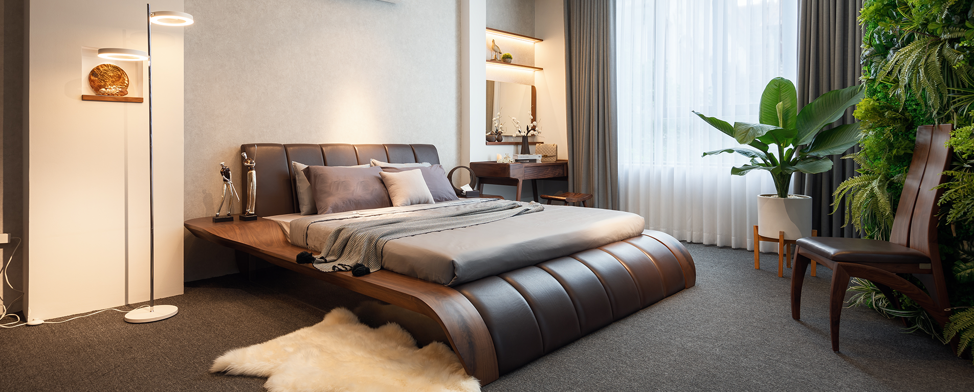 Mẫu giường ngủ gỗ đẹp hiện đại 2022