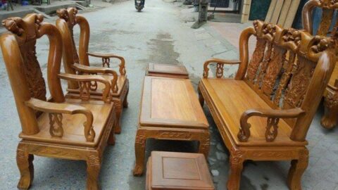 bàn ghế gỗ nu nghiến