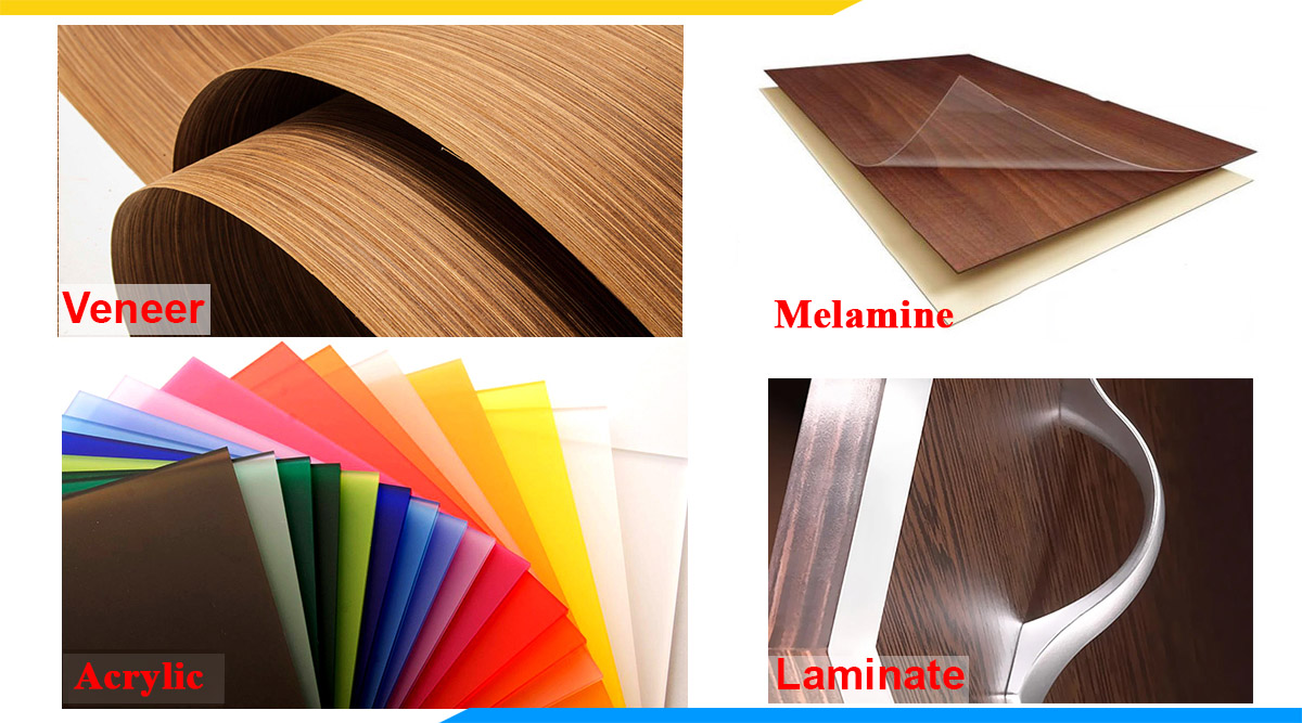 Các loại lớp phủ bề mặt của ván gỗ công nghiệp MDF