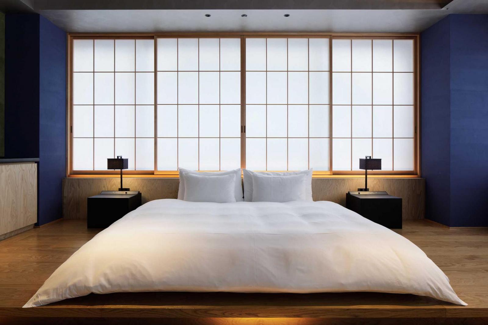 Vách ngăn phòng ngủ theo phong cách Nhật Bản