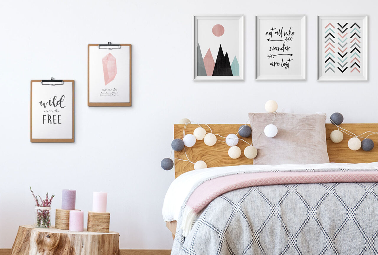 Cách trang trí phòng ngủ đơn giản với đồ handmade