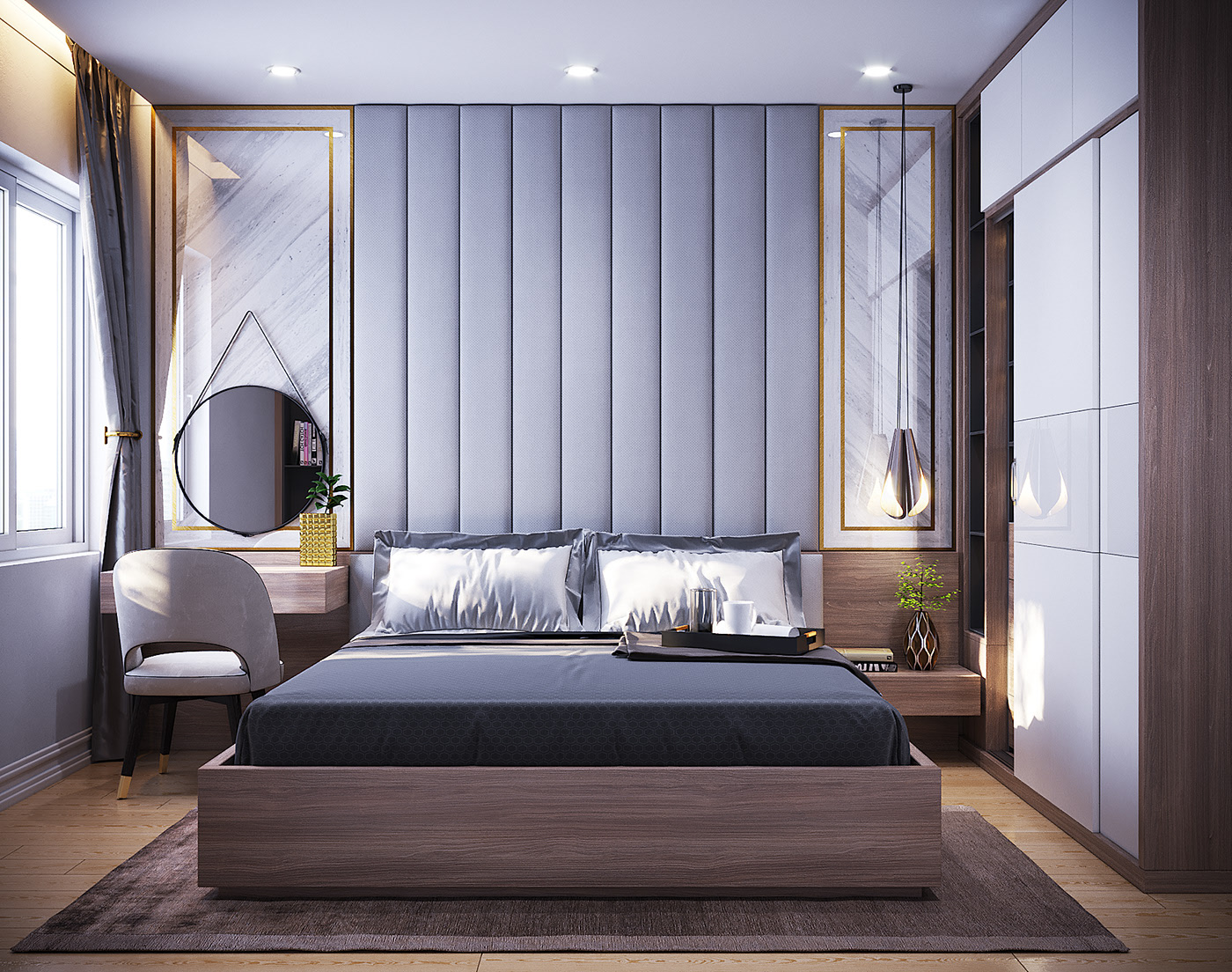 thiết kế phòng ngủ hiện đại