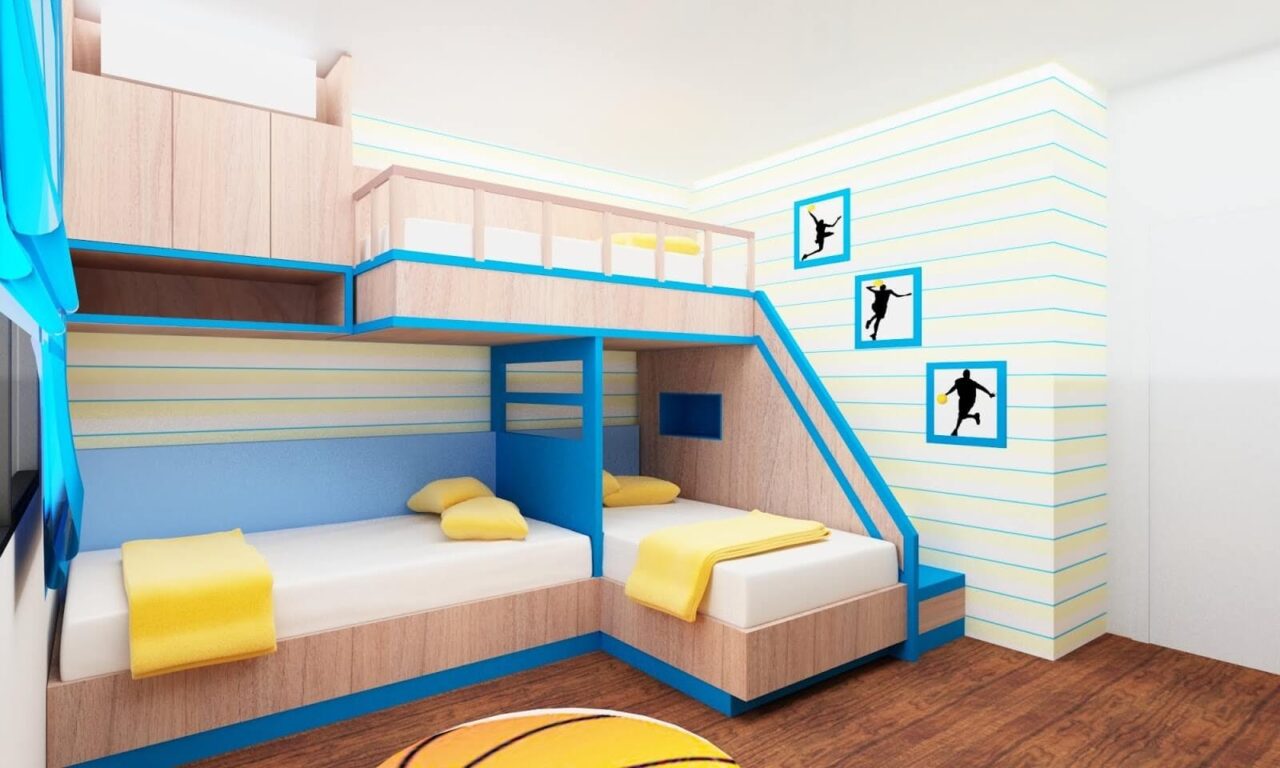 Kích thước giường tầng chọn lựa khi mua tùy thuộc vào đối tượng người nằm