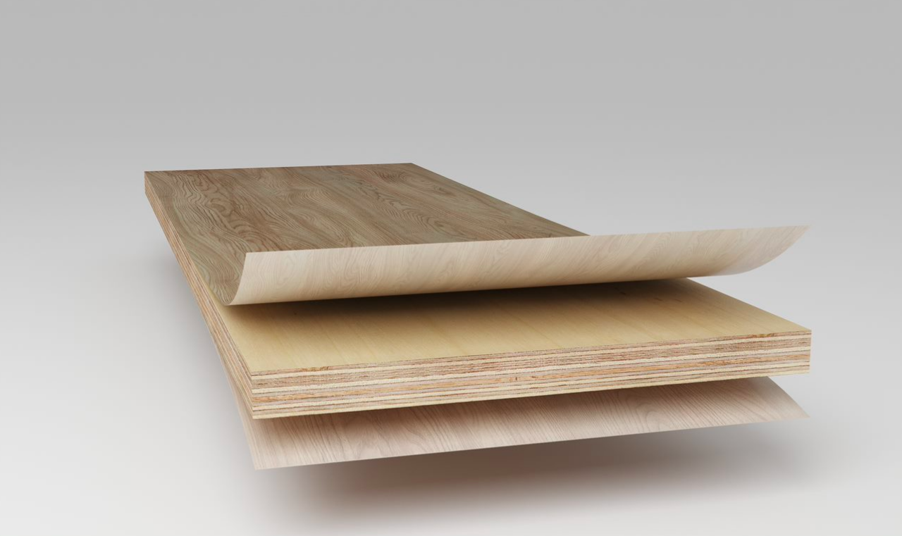 Gỗ Plywood (Gỗ dán) được làm từ nhiều loại gỗ lạng ghép vào