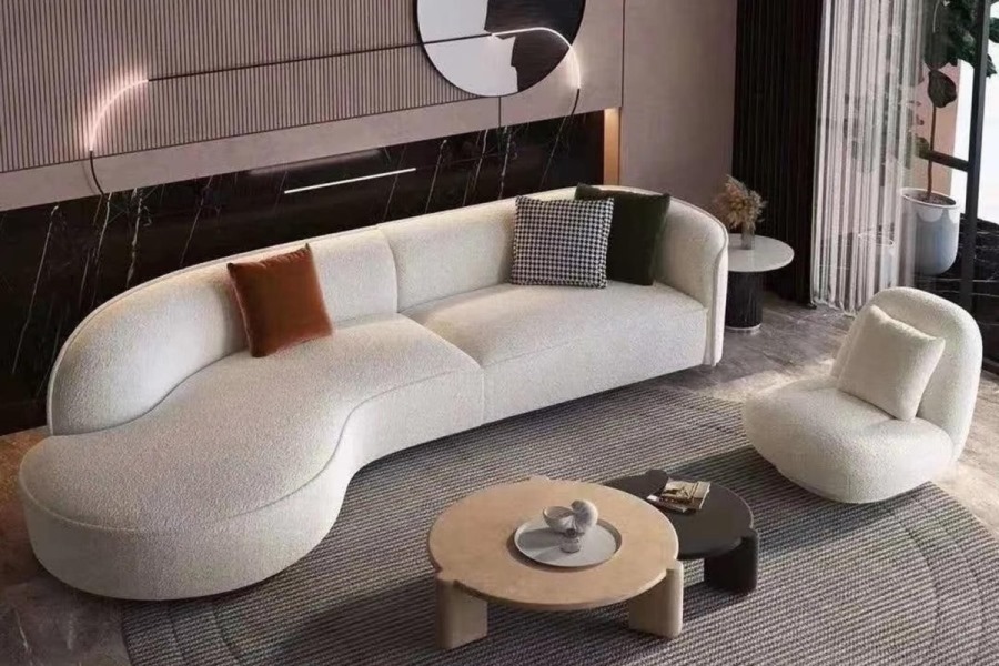 Thiết kế đặc biệt có thể dễ dàng kết hợp với bàn trà nhỏ hay các mẫu sofa đơn