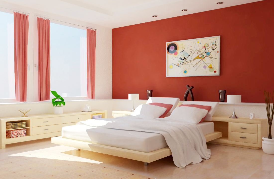 Màu sơn phòng ngủ hợp với gia chủ Mậu Ngọp là các màu cam, đỏ, hồng