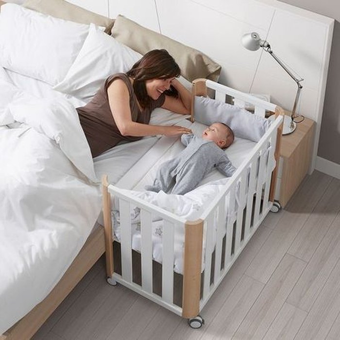 Giường cũi cho bé quây 3 mặt ghép cạnh giường bố mẹ