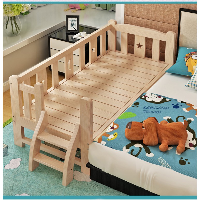 Mẫu giường ghép cho bé bằng gỗ