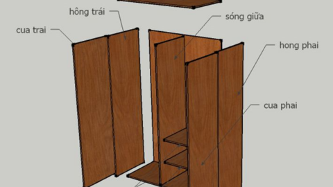 Cách đóng tủ gỗ công nghiệp