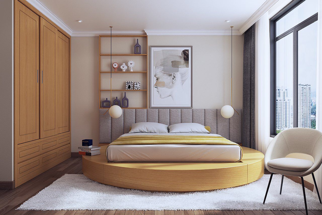 Chọn giường kích thước phù hợp với diện tích và không gian phòng ngủ