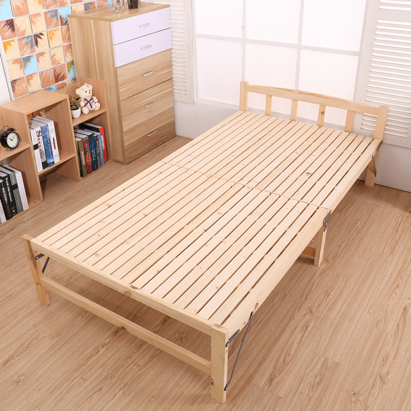 Giường gấp Nhật nan gỗ công nghiệp