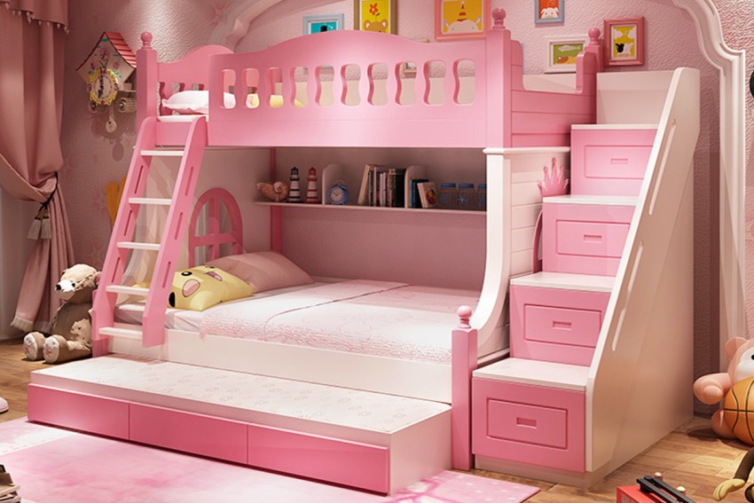 Giường ngủ tầng dành cho bé gái 
