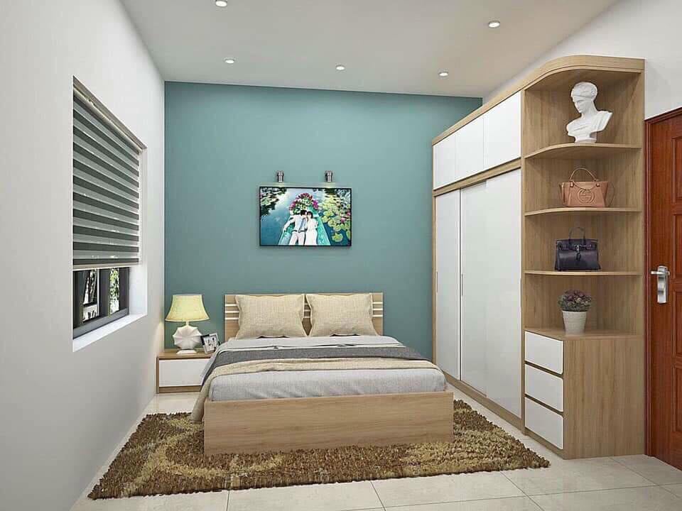 Combo giường tủ gỗ công nghiệp giúp hoàn thiện không gian nội thất phòng ngủ 