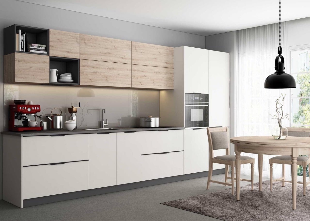  Sử dụng tủ bếp acrylic đẹp màu trắng luôn mang đến cho không gian nấu nướng của gia đình 1 vẻ đẹp nhẹ nhàng mà thanh thoát
