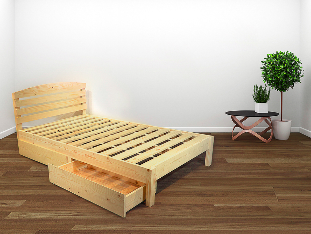 Mẫu giường đơn gỗ công nghiệp giá rẻ 