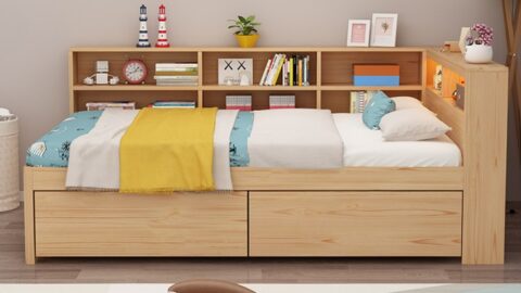 Giường ngủ trẻ em bằng gỗ