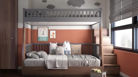 giường tầng cho bé trai và gái