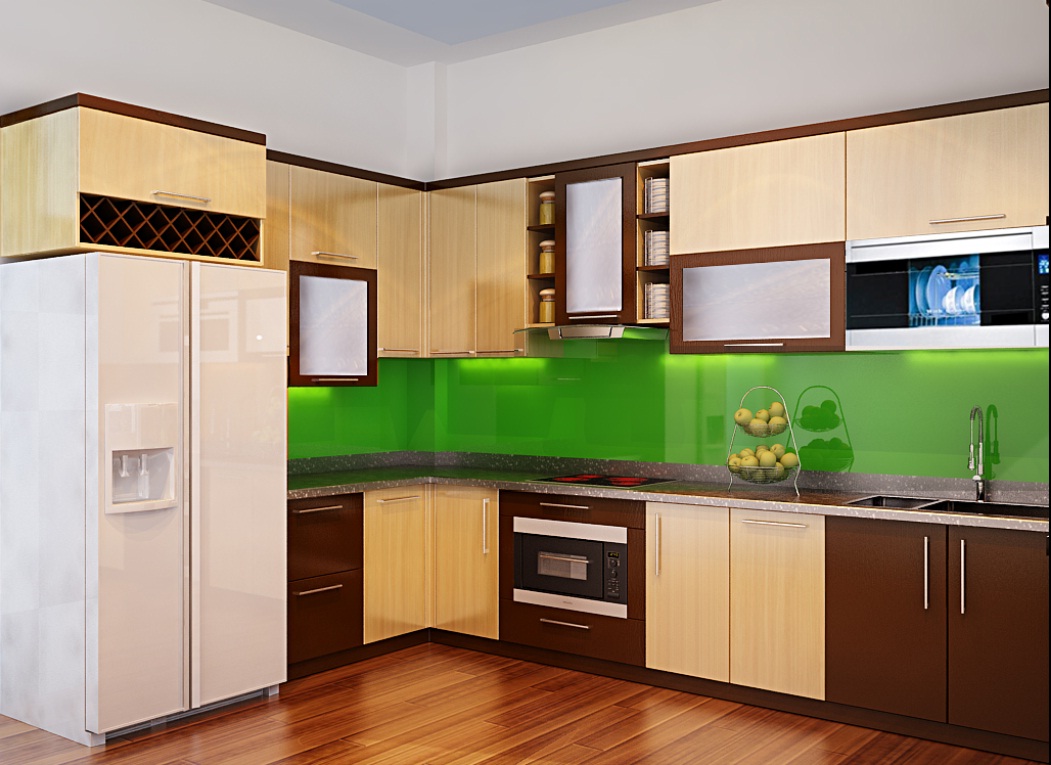 Tủ bếp đẹp với đa dạng màu sắc và kiểu dáng cho bạn lựa chọn