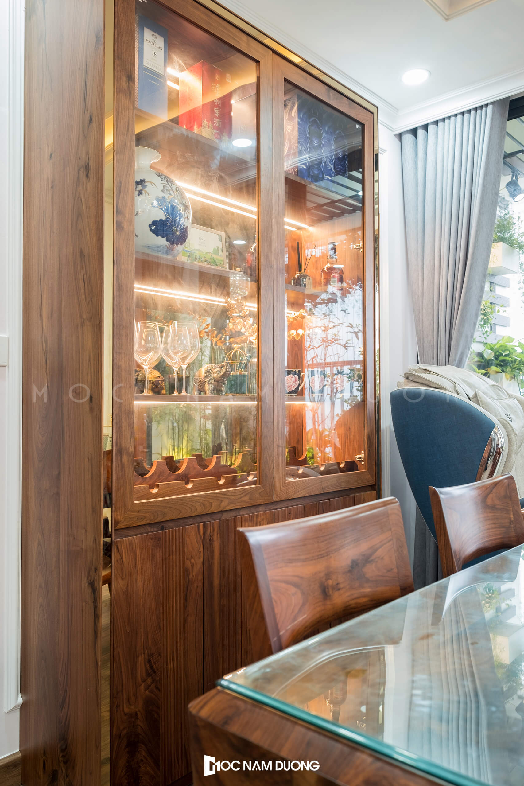 nội thất gỗ óc chó anh tuấn the park home