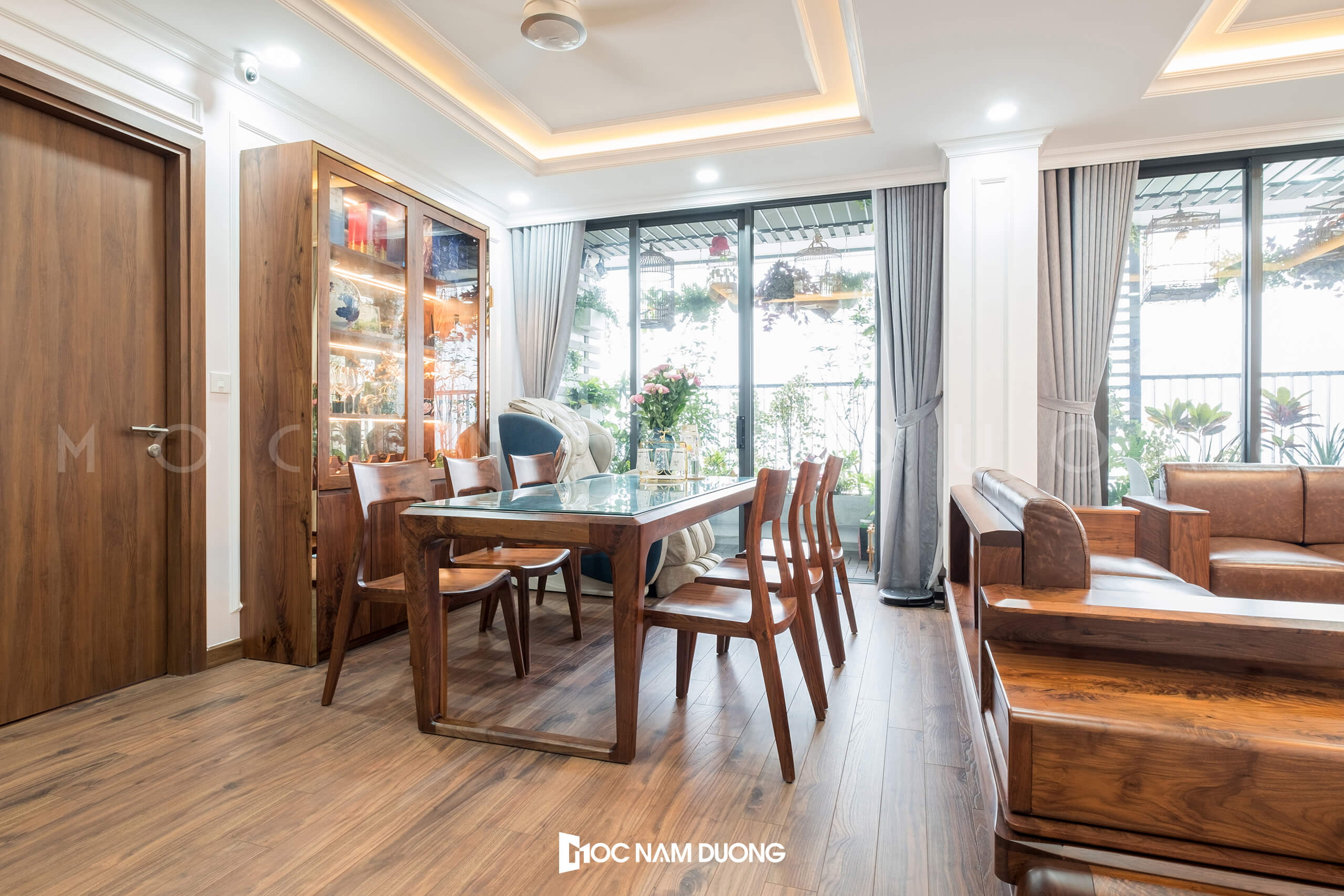nội thất gỗ óc chó anh tuấn the park home