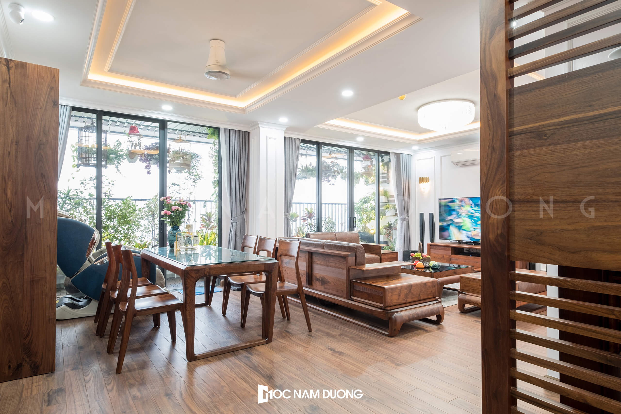 nội thất gỗ óc chó anh tuấn the park home