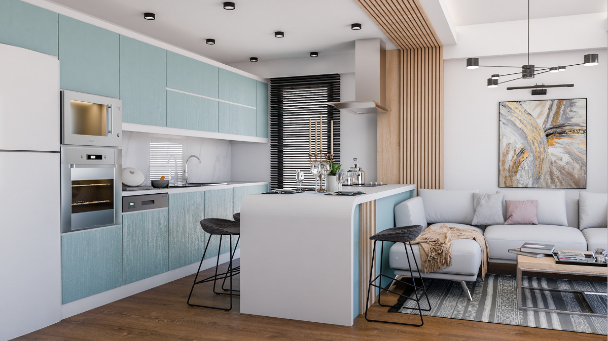 Mẫu thiết kế xu hướng nhà tối giản cho không gian phòng bếp đẹp
